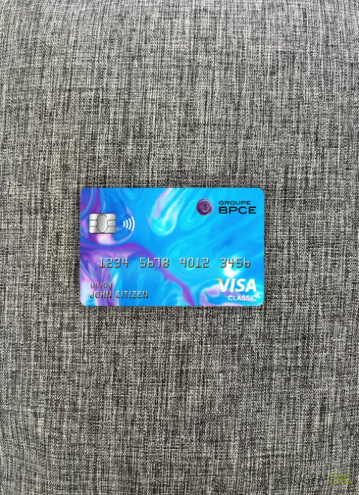 France Groupe BPCE banque visa carte classique photolook recto
